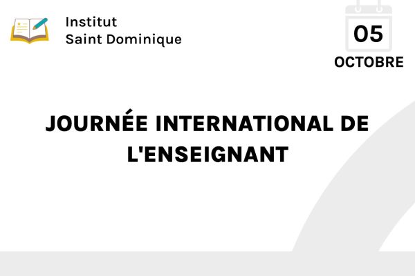 JOURNÉE INTERNATIONAL DE L'ENSEIGNANT